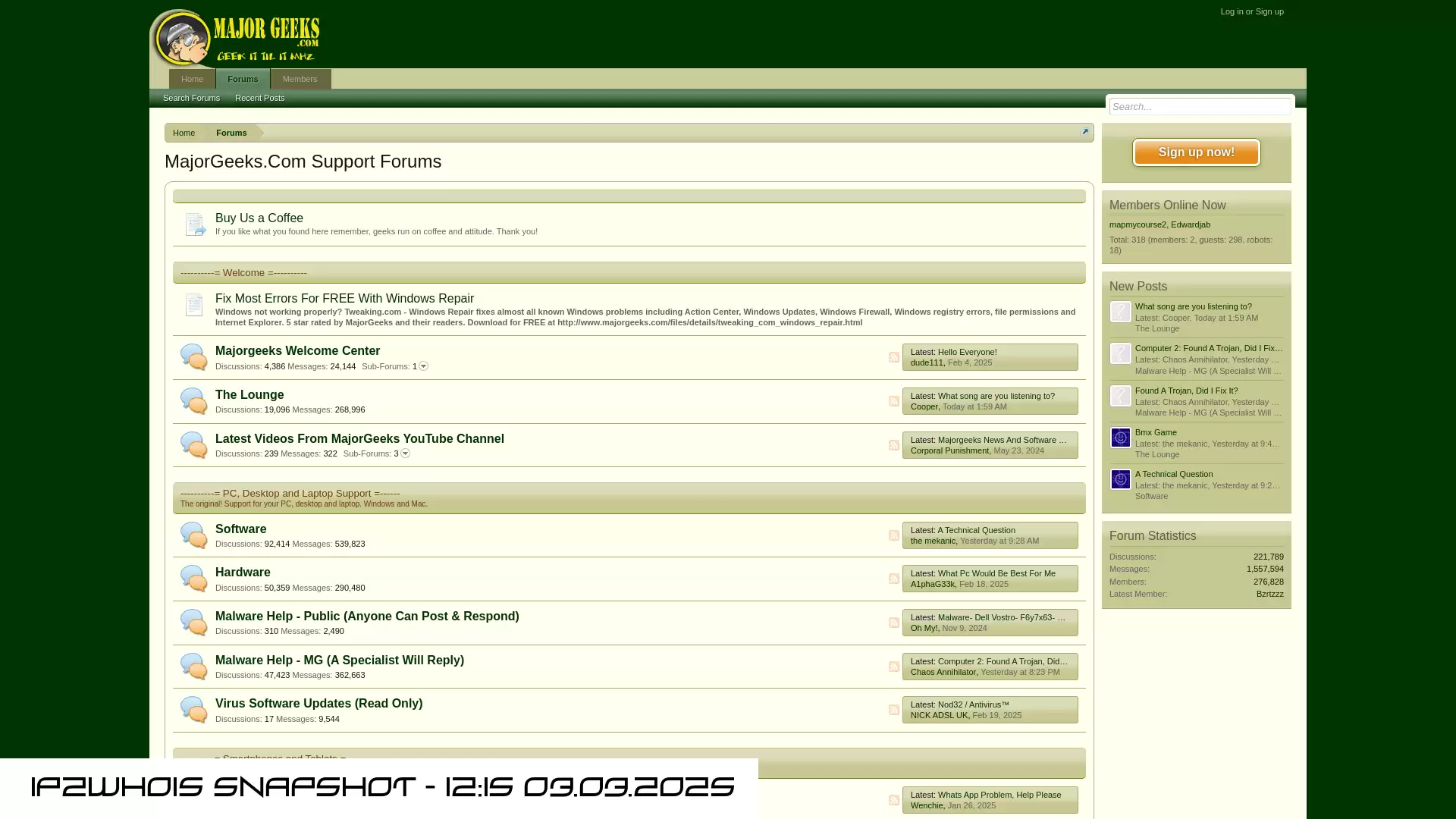 forums.majorgeeks.com - snapshot