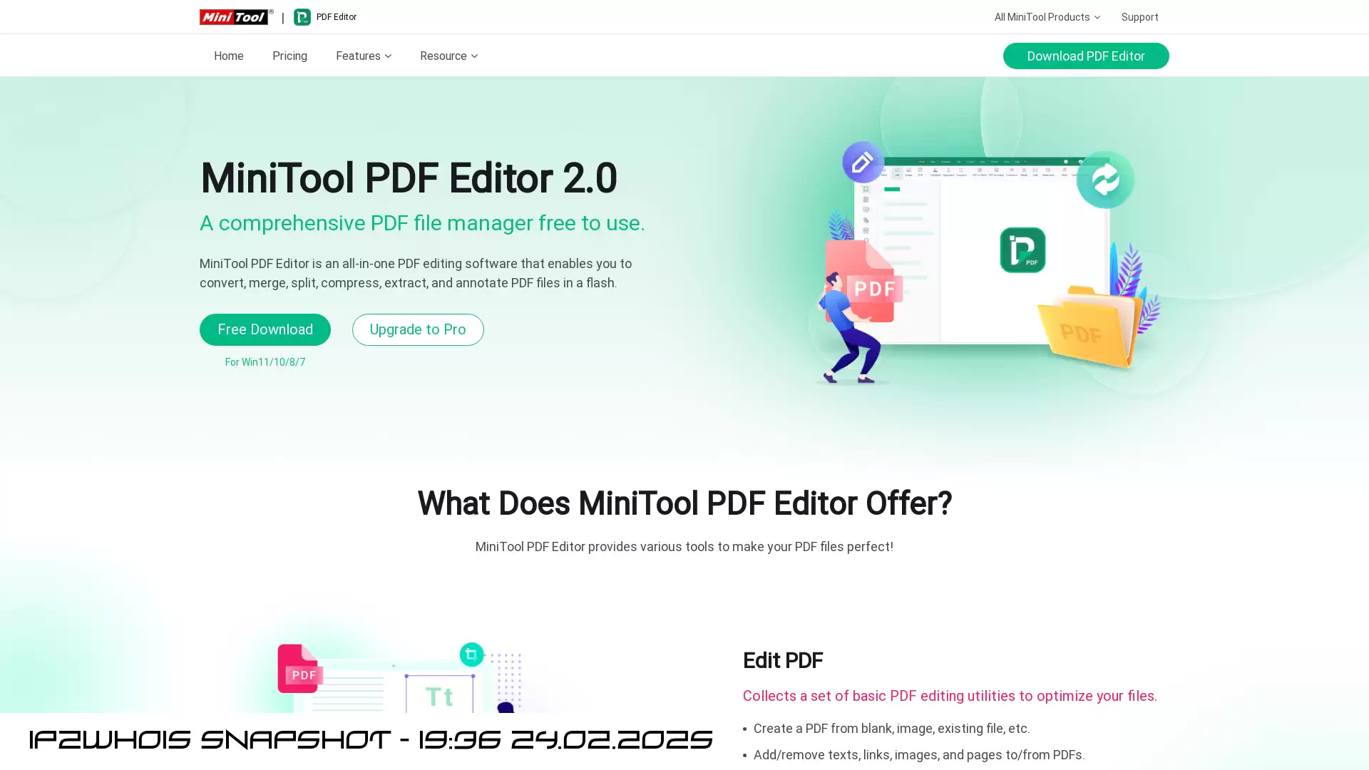 pdf.minitool.com - snapshot