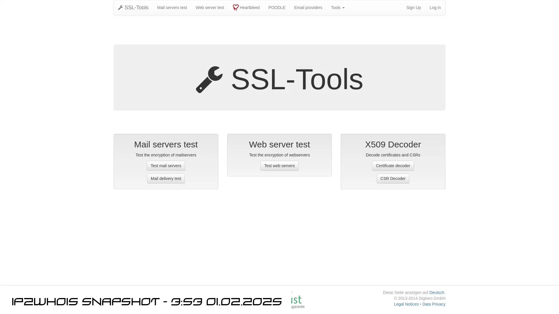 ssl-tools.net - snapshot